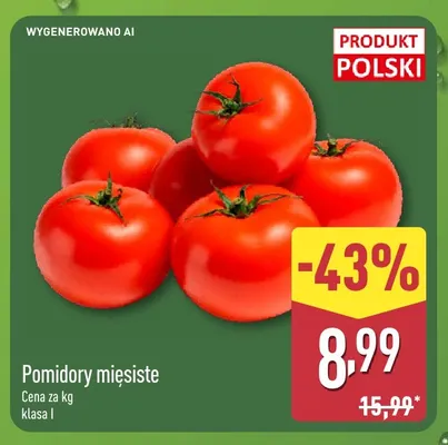 Pomidory mięsiste promocja w Aldi