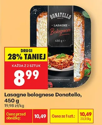 Lasagne bolognese promocja w Biedronka
