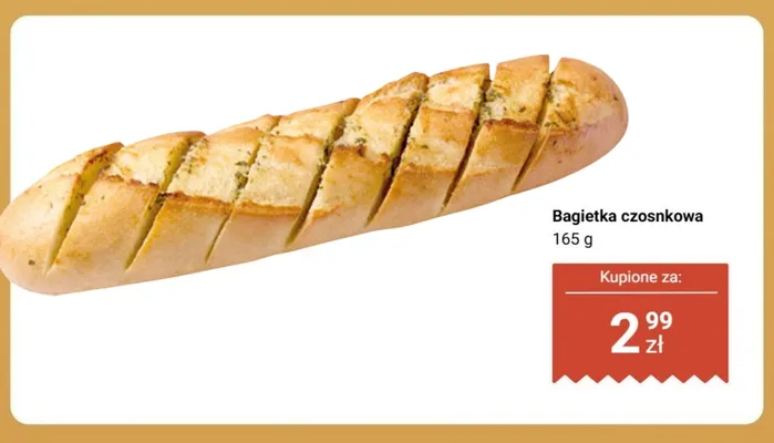 Bagietka czosnkowa promocja w Biedronka