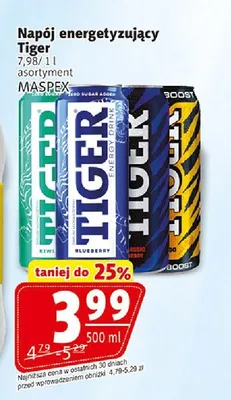 Napój energetyzujący Tiger Blueberry promocja w Prim Market