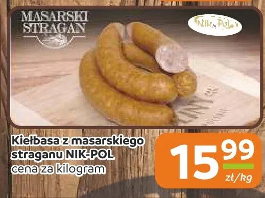 Kiełbasa z masarskiego straganu Nik-Pol promocja w Społem Częstochowa