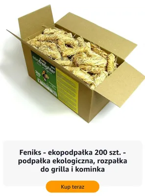 Ekopodpałka ekologiczna Feniks rozpałka do grilla i kominka promocja w Amazon