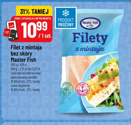 Filet z mintaja bez skóry Master Fish promocja w POLOmarket