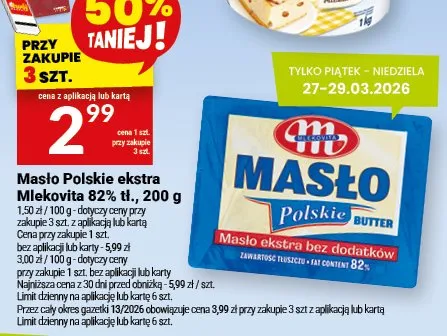 Masło Polskie ekstra promocja w Twój Market