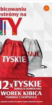 Worek kibica Tyskie promocja w Biedronka