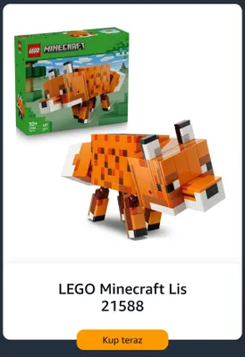Klocki LEGO Minecraft Lis 21588 promocja w Amazon