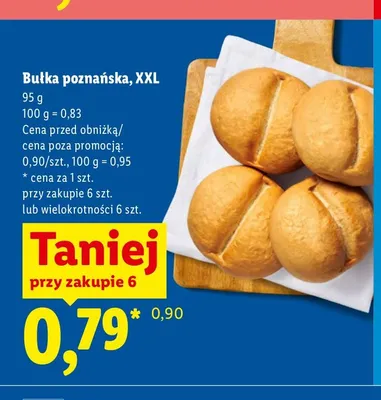 Bułka poznańska XXL promocja w Lidl