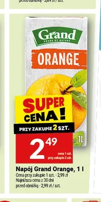 Napój Grand Orange promocja w Twój Market