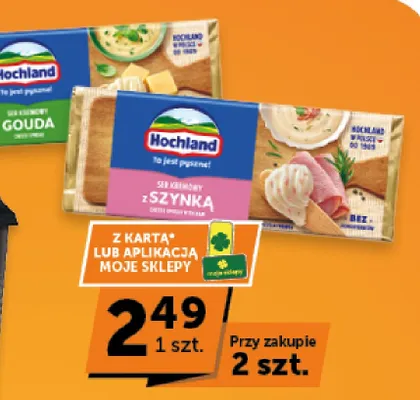Ser topiony kremowy Hochland z szynką promocja w Groszek