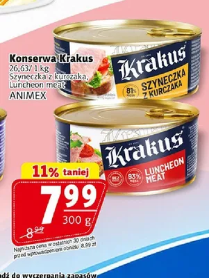 Konserwa Luncheon meat Krakus promocja w Prim Market