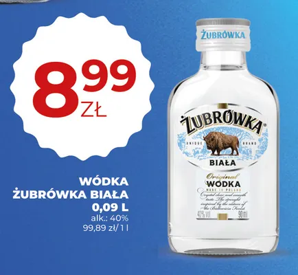 Wódka Żubrówka Biała promocja w Duży Ben