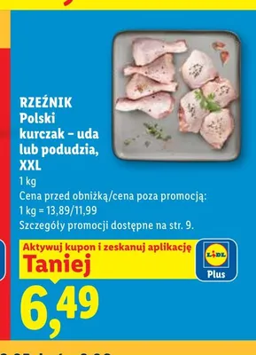 Polski kurczak uda XXL Rzeźnik promocja w Lidl