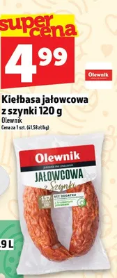Kiełbasa jałowcowa z szynki promocja w TOPAZ