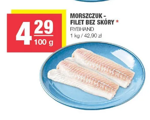 Morszczuk filet bez skóry Rybhand promocja w SPAR