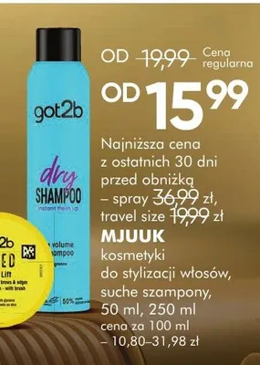 Kosmetyki do stylizacji włosów, suche szampony promocja w Super-Pharm