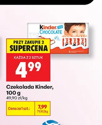 Czekolada Kinder promocja w Biedronka