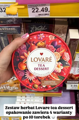 Zestaw herbat Lovare Tea Dessert 40-pak 2g promocja w Dino