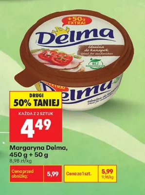 Margaryna Delma promocja w Biedronka
