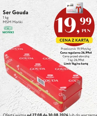 Ser gouda MSM Mońki promocja w Market Point