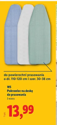 Pokrowiec na deskę do prasowania promocja w Lidl