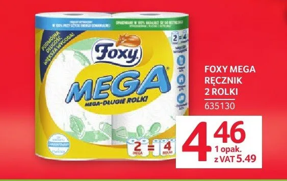 Ręcznik papierowy Foxy Mega promocja w Selgros