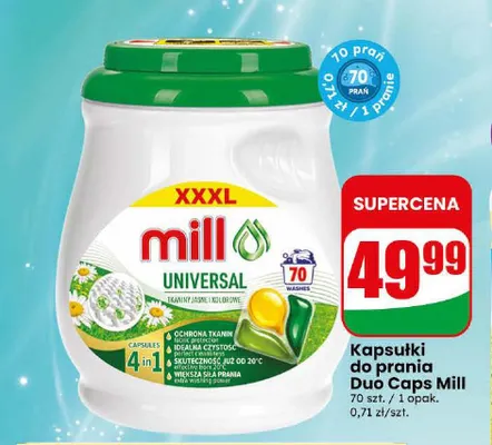 Kapsułki do prania Duo Caps Mill promocja w Dino
