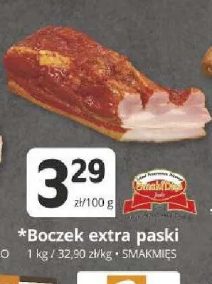 Boczek extra paski Smakmięs promocja w Marketvita