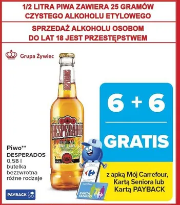 Piwo różne rodzaje promocja w Carrefour