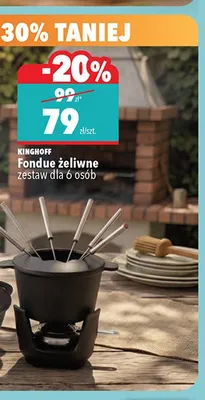 Fondue żeliwne Kinghoff promocja w Biedronka