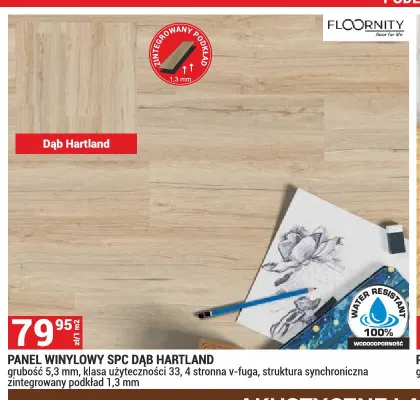 Panel winylowy Spc Floornity Dąb Hartland promocja w Merkury Market