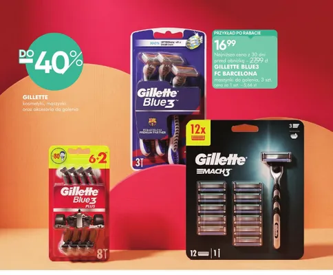 Kosmetyki, maszynki i akcesoria do golenia Gillette promocja w Super-Pharm