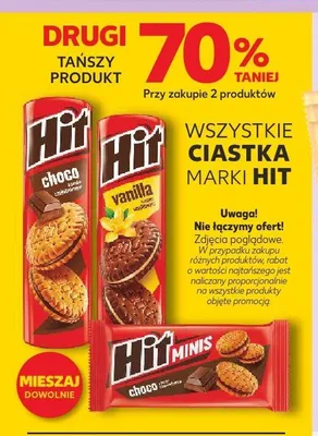 Ciastka Hit Choco promocja w Kaufland