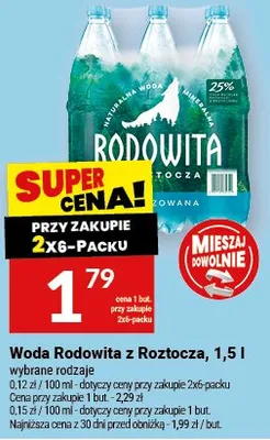 Woda Rodowita z Roztocza promocja w Twój Market
