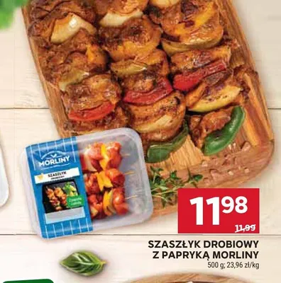 Szaszłyk drobiowy z papryką Morliny promocja w Stokrotka