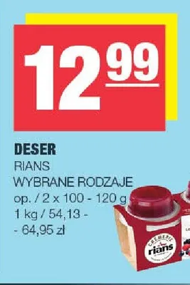 Deser Rians 2-pak promocja w SPAR