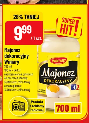 Majonez dekoracyjny Winiary promocja w POLOmarket
