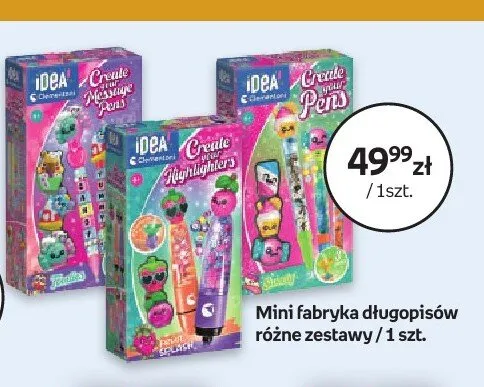Zestaw kreatywny Mini fabryka długopisów Clementoni Idea! promocja w Empik