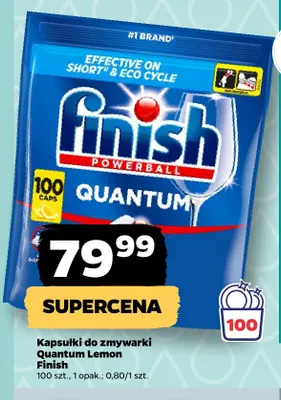 Kapsułki do zmywarki Quantum Lemon Finish promocja w Netto