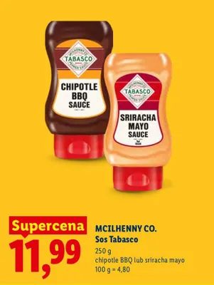 Sos Tabasco sriracha mayo Mcilhenny Co. promocja w Lidl