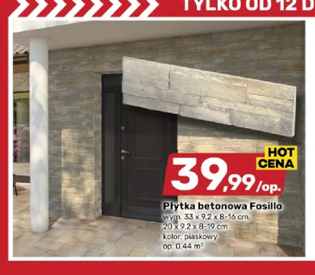 Płytka betonowa Fosillo promocja w Bricomarche