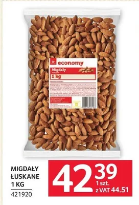Migdały łuskane 1 kg promocja w Selgros