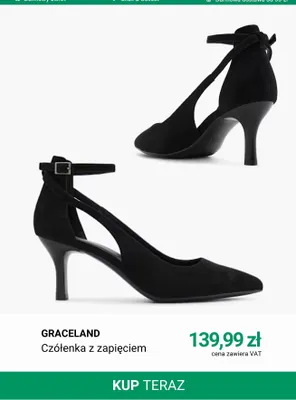 Czółenka z zapięciem Graceland promocja w Deichmann