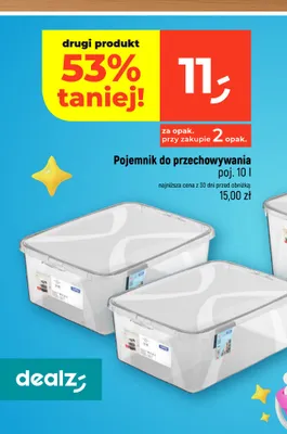 Pojemnik do przechowywania Rotho poj. 10 l promocja w Dealz