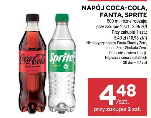 Napój Coca-Cola promocja w Stokrotka