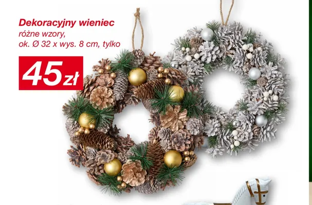 Dekoracyjny wieniec promocja w KiK