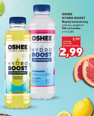 Napój izotoniczny OSHEE Hydro Boost grejpfrut promocja w Kaufland