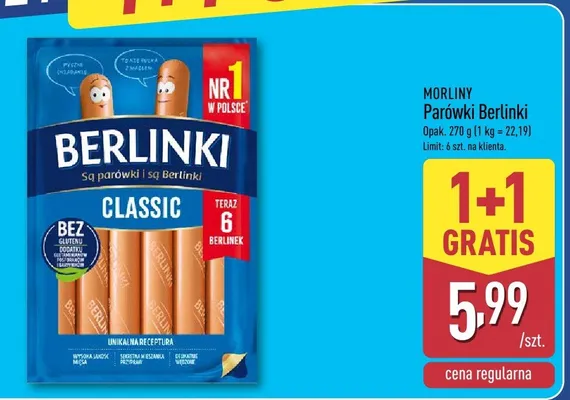 Parówki Berlinki promocja w Aldi