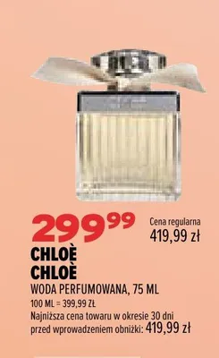 Woda perfumowana Chloé Chloé promocja w Drogerie Natura