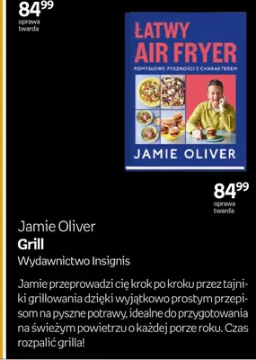 Książka Łatwy Air Fryer Pomysłowe pyszności z charakterem Jamie Oliver promocja w Empik