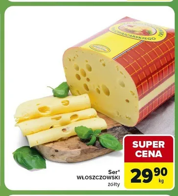 Ser żółty Włoszczowski Włoszczowa promocja w Carrefour Express